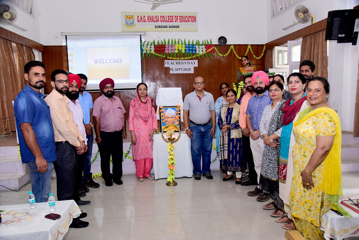 G.H.G Khalsa College of Education, Gurusar Sadhar celebrated Teachers' Day 
