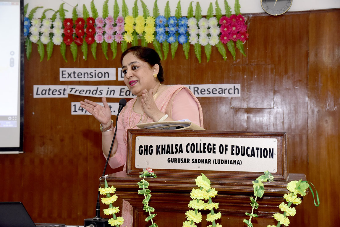 Extension Lecture Organized at G.H.G Khalsa College of Education, Gurusar Sadhar