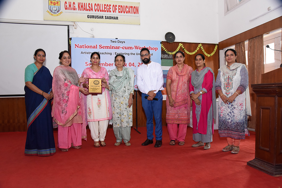 National Seminar cum Workshop Organized by G.H.G Khalsa College of Education, Gurusar Sadhar