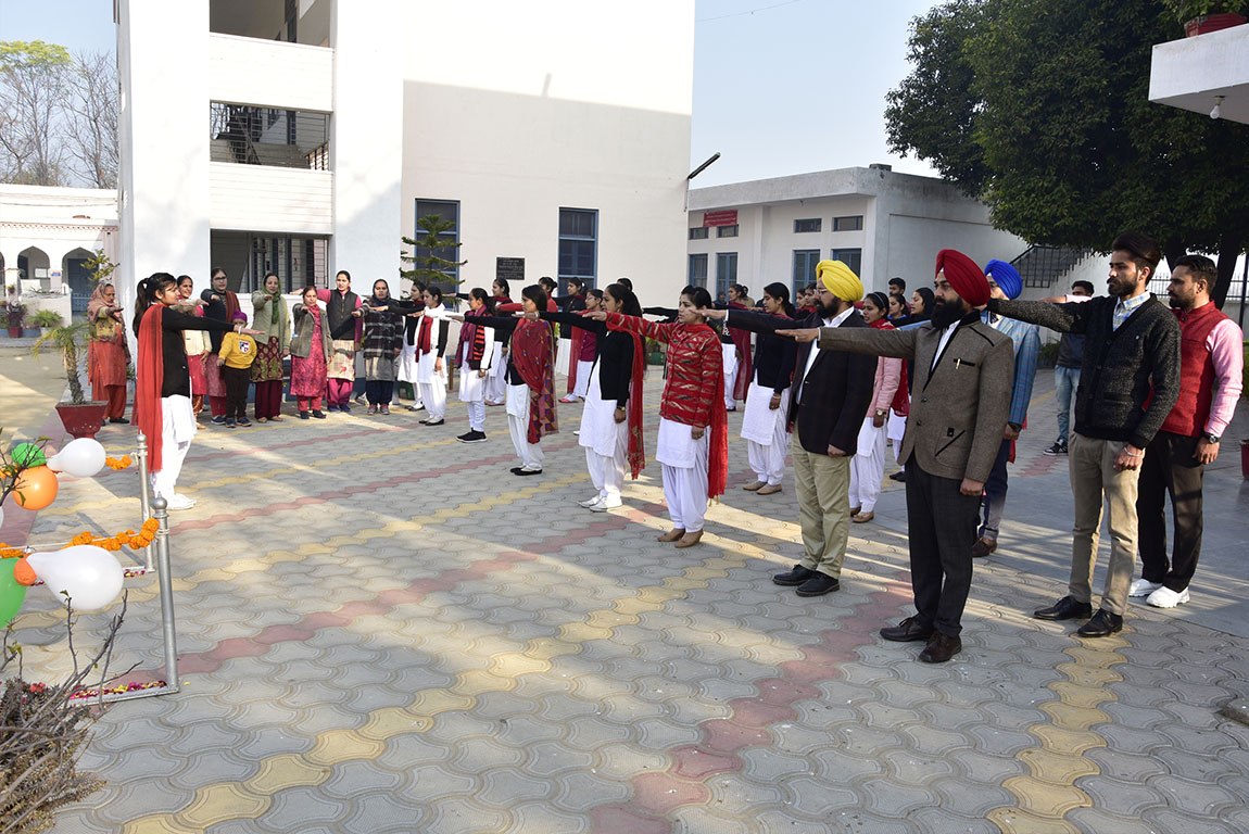 Republic Day Celebration at G.H.G Khalsa College of Education, Gurusar Sadhar