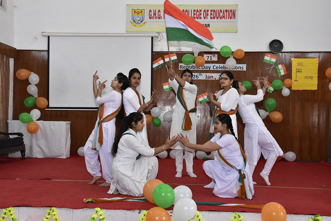 Republic Day Celebration at G.H.G Khalsa College of Education, Gurusar Sadhar