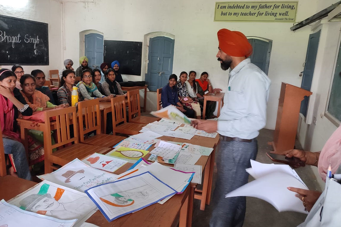 Students and Faculty of G.H.G. Khalsa College of Education, Gurusar Sadhar Paid Tribute to Shaheed Bhagat Singh