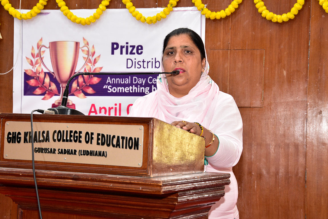 G. H. G Khalsa College of Education, Gurusar Sadhar Organized
Annual Prize Distribution and Farewell Function