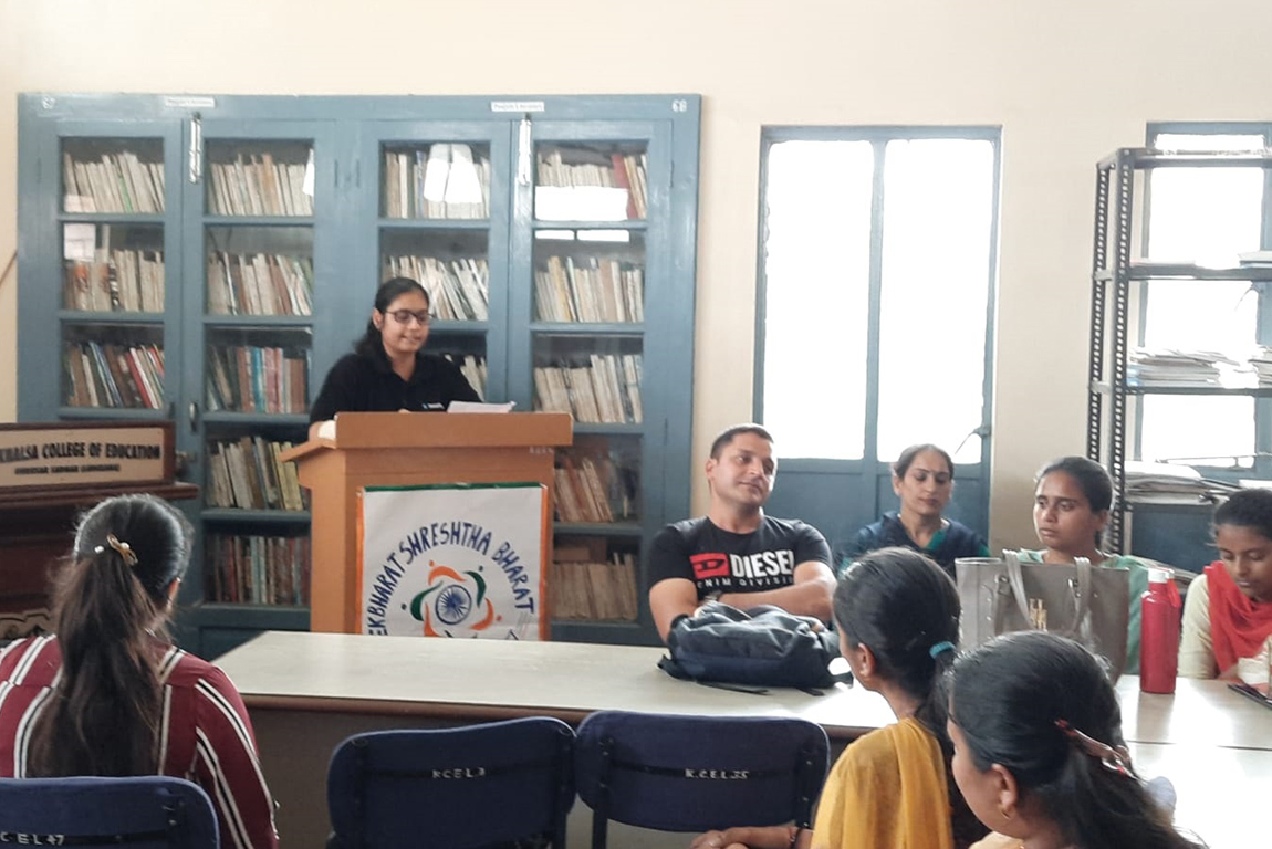 G.H.G. Khalsa College of Education, Gurusar Sadhar organized Poem
Recitation Event under Ek Bharat Shresth Bharat Campaign