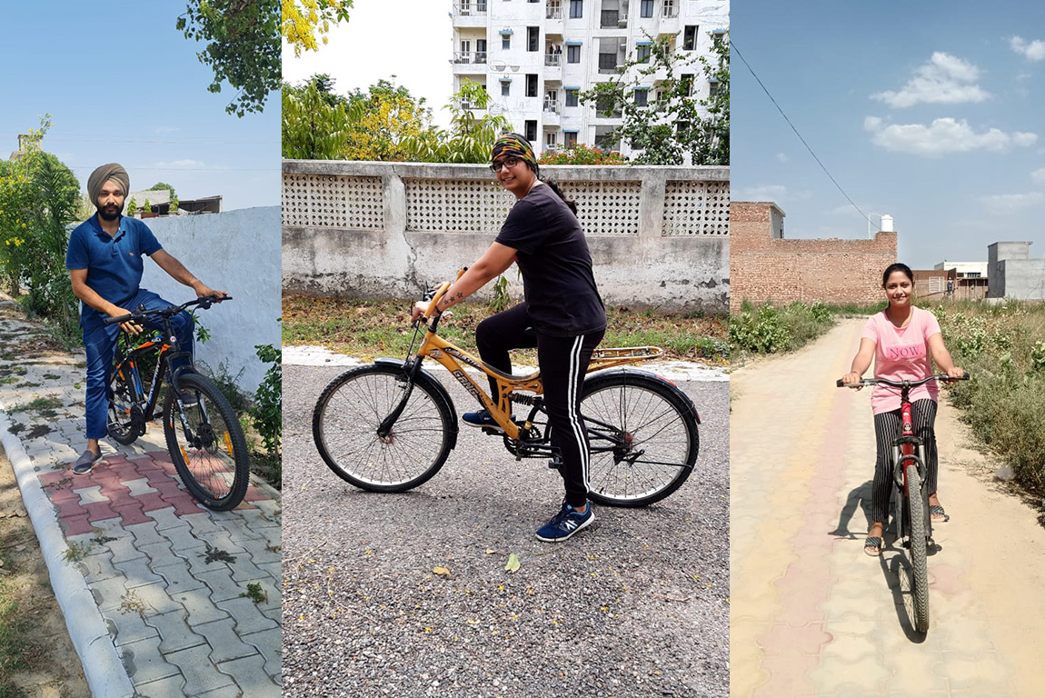 Students and Faculty of G.H.G. Khalsa College of Education, Gurusar Sadhar Observed World Bicycle Day