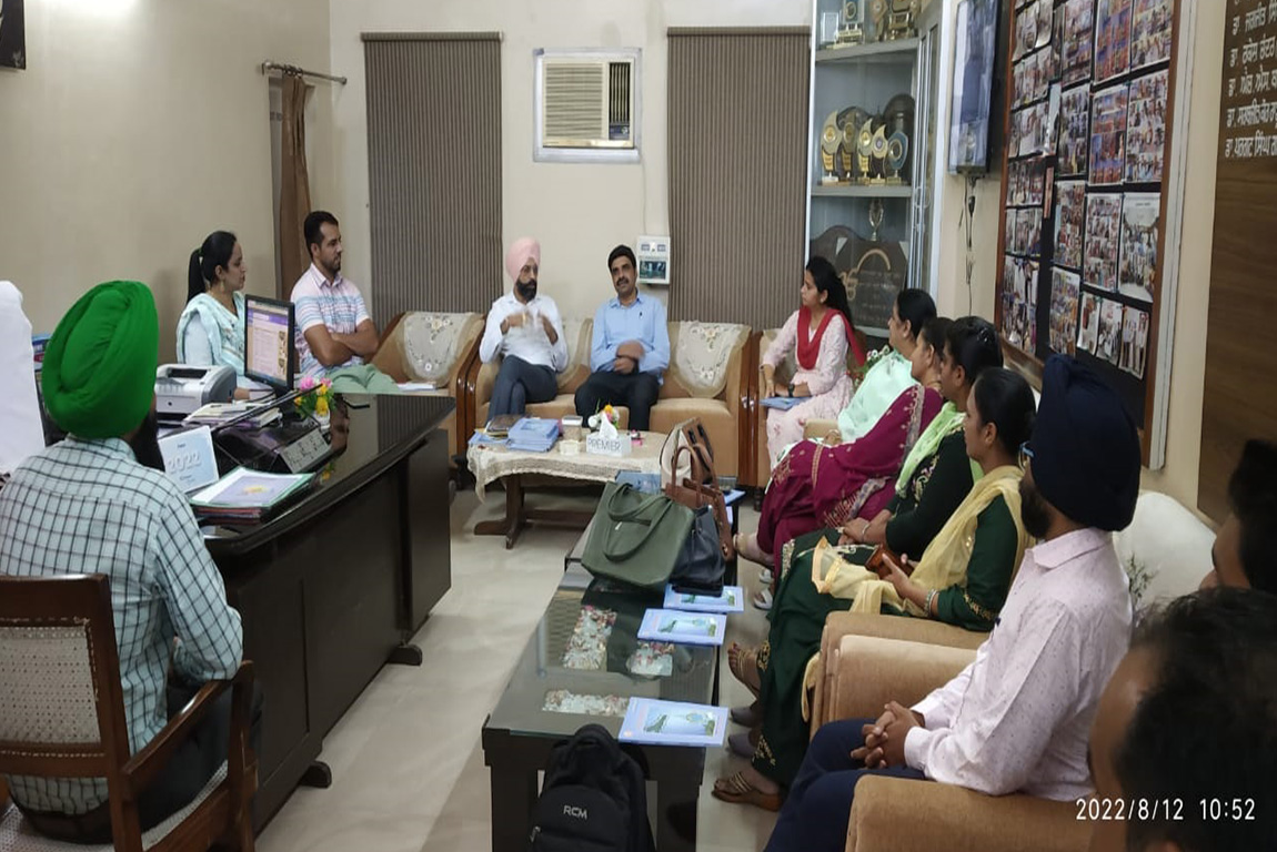 Meeting of Principals and Contingent in-charge held at G.H.G. Khalsa
College of Education, Gurusar Sadhar regarding Panjab University Zonal Youth and Heritage Festival 2022 (Education Zone-B)
