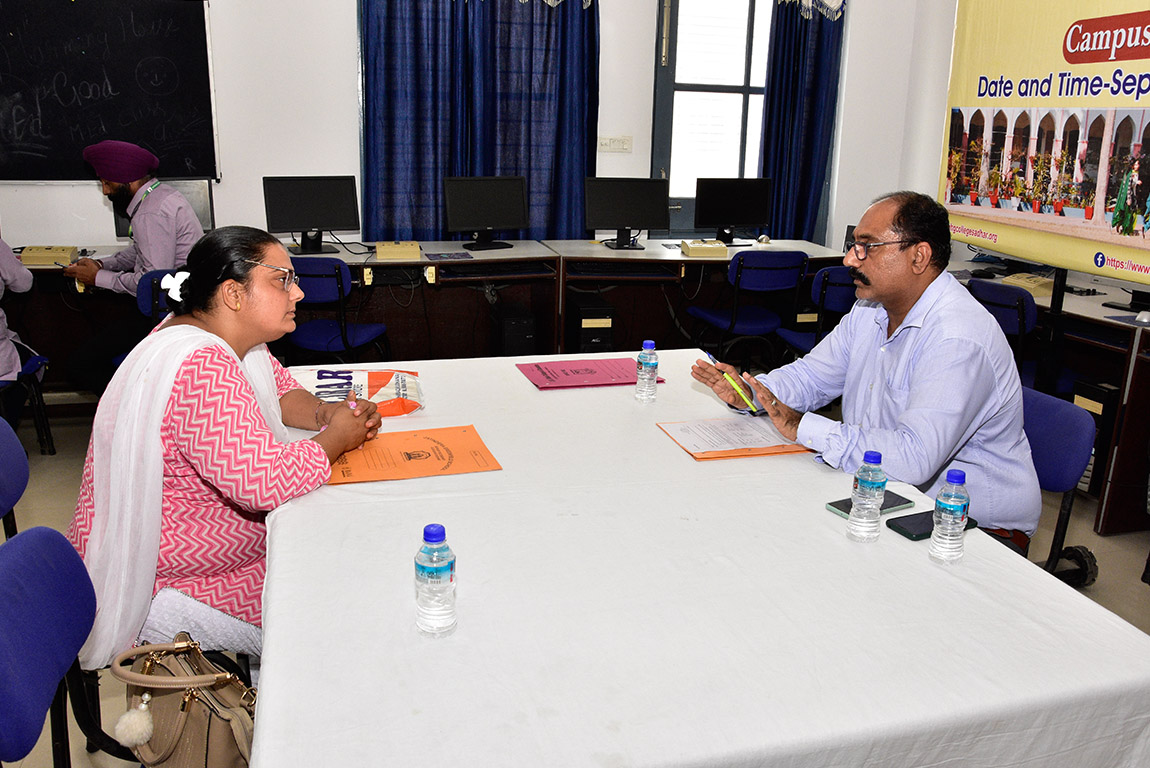 Mega Campus Placement Drive at G.H.G. Khalsa College of

Education, Gurusar Sadhar