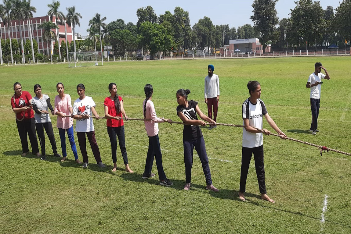 Splendid Performance of the Students of G.H.G. Khalsa College of Education,
Gurusar Sadhar in Block Level Sports Competition under 