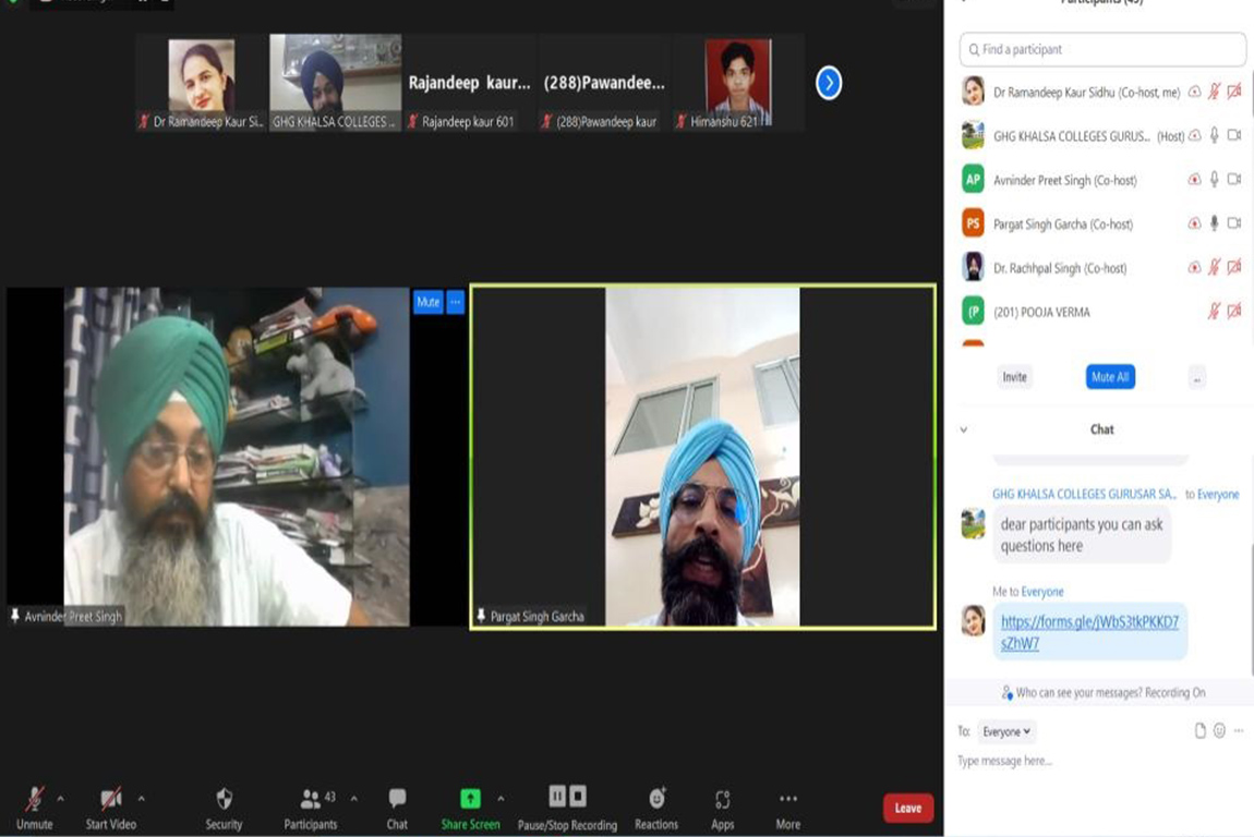 Value Added course on Basics of Research organized at GHG Khalsa College

of Education, Gurusar Sadhar