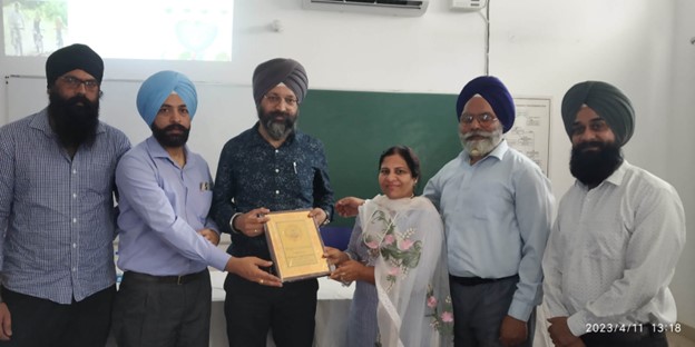 Extension lecture by Dr. Sukhjinder Singh Ghotra