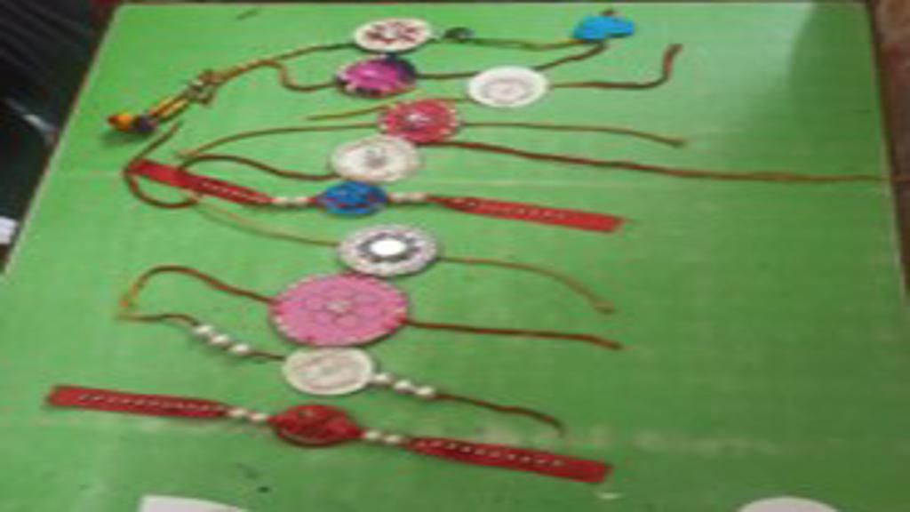 Rakhi making activity