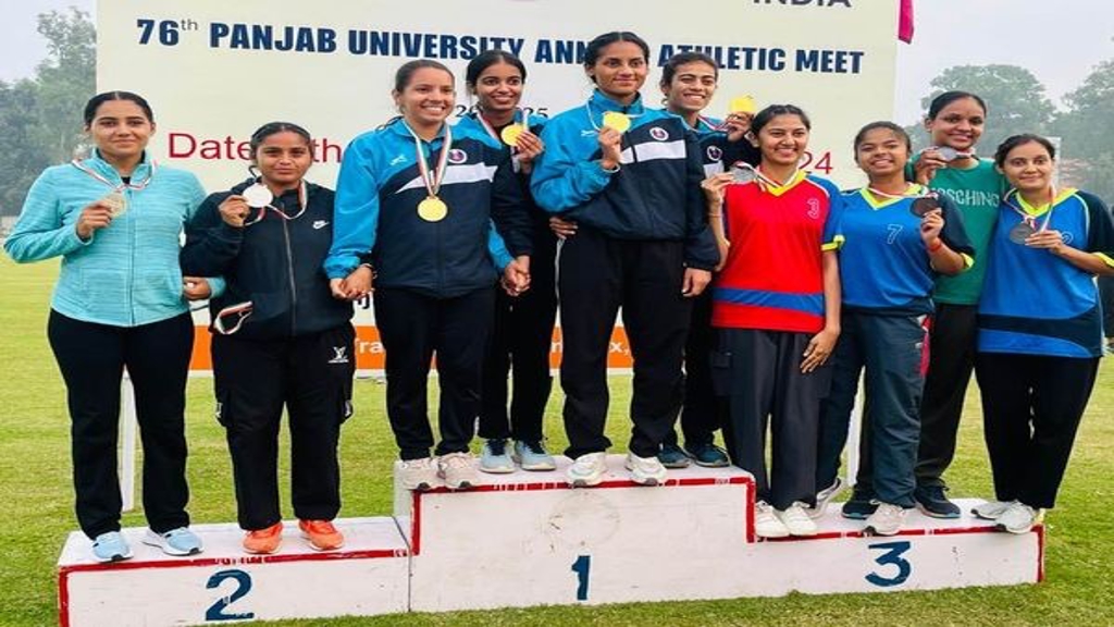 Achievements at the Panjab University 73rd Inter-College Annual Athletic Meet (2024-25)